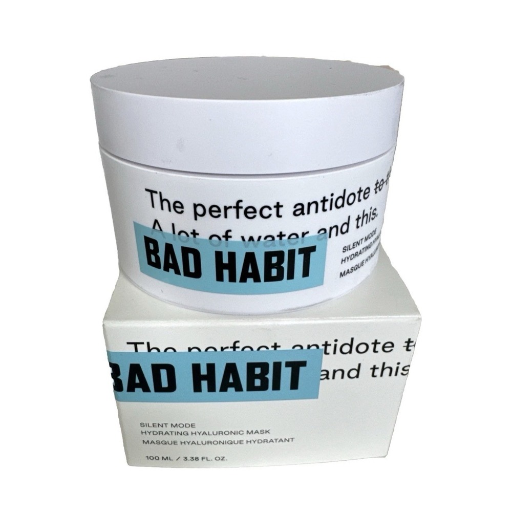 Bad Habit - "SILENT MODE" - Hydrating Hyaluronic Mask - 3.38 oz - NEW & SEALED
